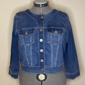 Torrid Cropped Denim Jacket Size 1